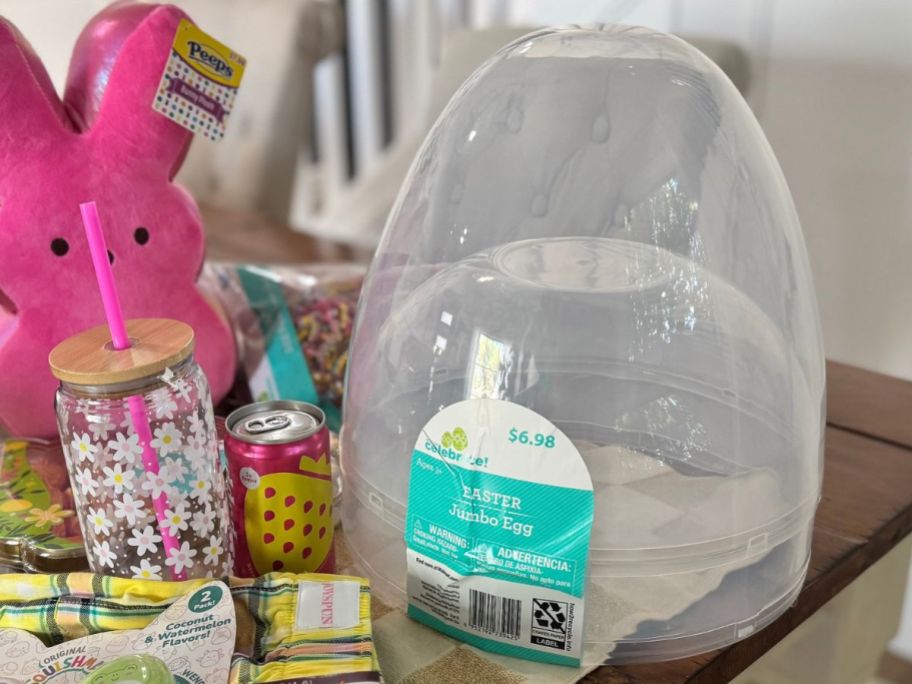 Walmart jumbo egg with easter gifts