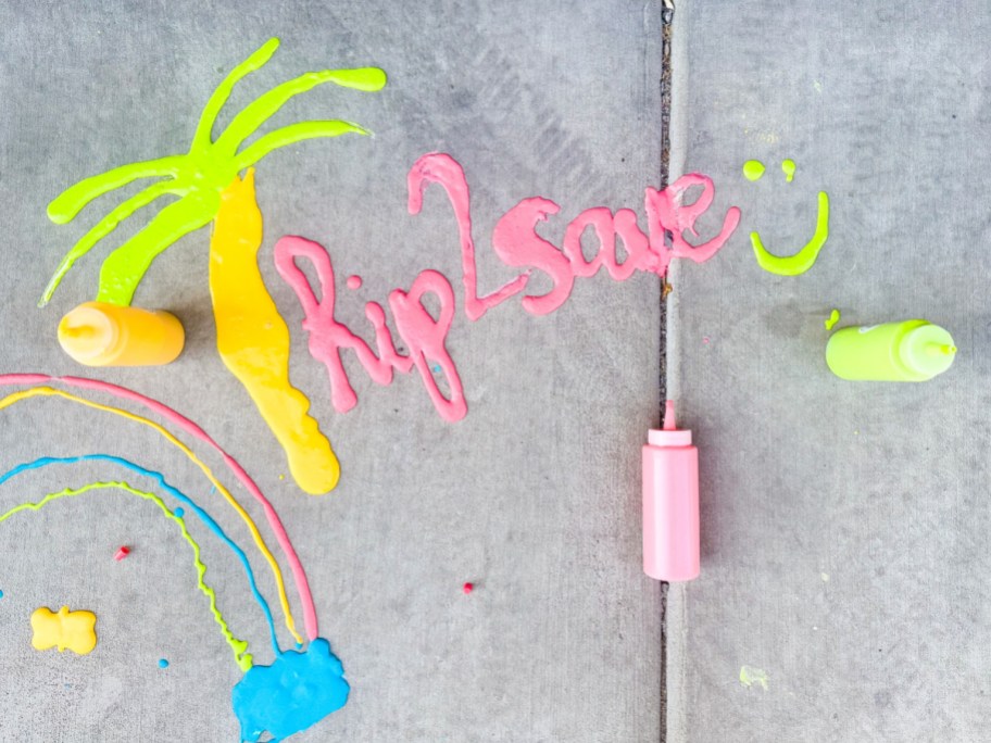 Ditch Chalk for This Easy 4-Ingredient Puffy Sidewalk Paint!