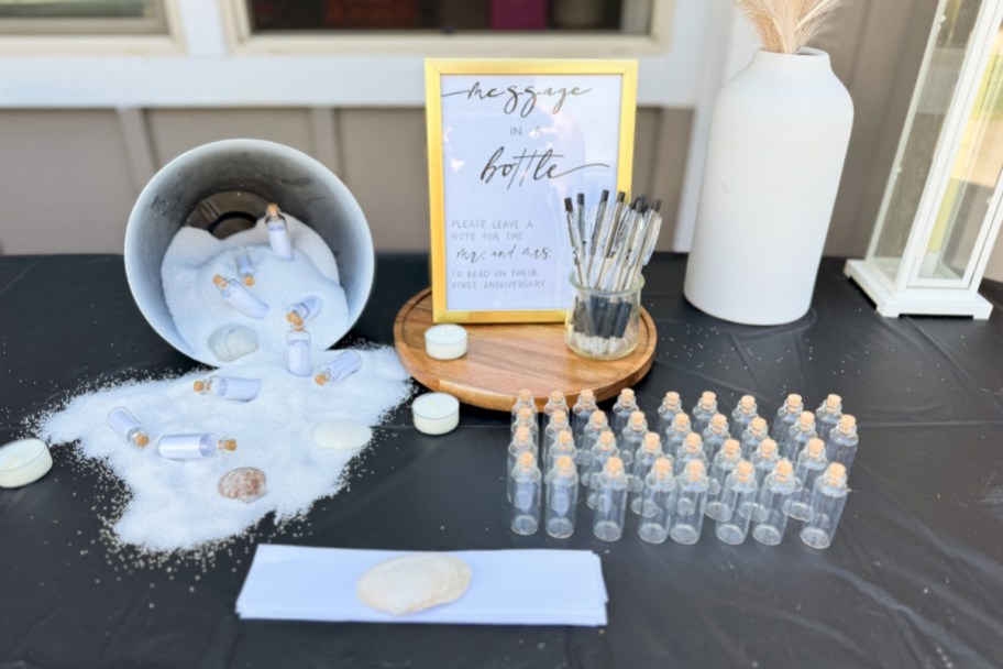 Dollar Tree “Message in a Bottle” Wedding Idea on a Budget