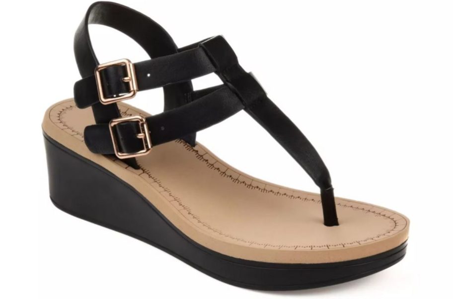 Stock image of Journee Women's Bianca Wedge Sandal