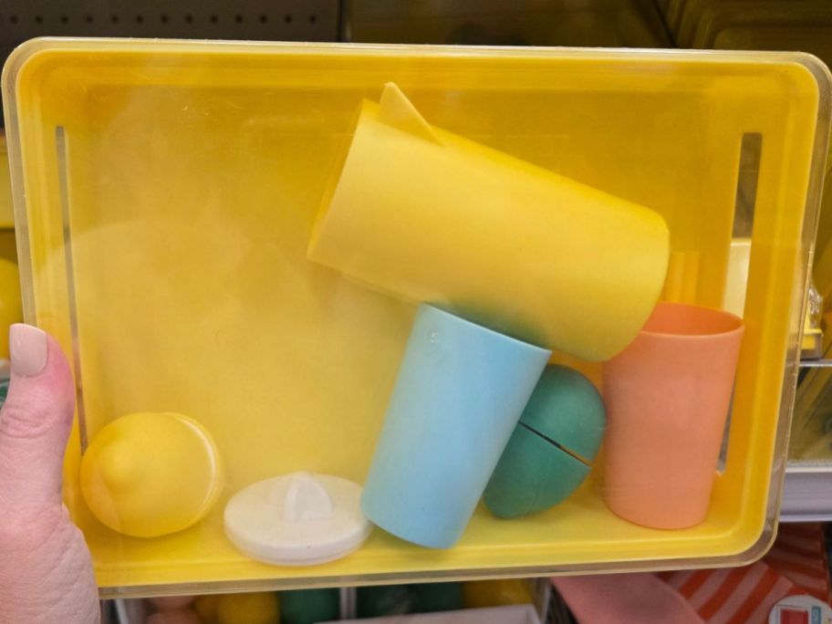 Lemonade Playset box in hand in store